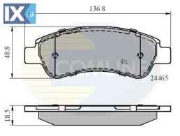 ΣΕΤ ΔΙΣΚΟΦΡΕΝΑ ΟΠΙΣΘ. CITROEN  CBP01604 1611140880 1611457480 425359 425360 425469 E172302 1611140880 1611457480 425359 425360 425469 E172302 71770028 71773149 77364016