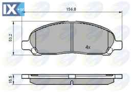 ΣΕΤ ΔΙΣΚΟΦΡΕΝΑ ΕΜΠΡ. MITSUBISHI  CBP01606 MR407127
