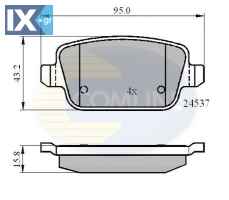ΣΕΤ ΔΙΣΚΟΦΡΕΝΑ ΟΠΙΣΘ. FORD-VOLVO  CBP01610 1438867 1439867 1459408 1477803 15662234 1566234 1682005 1756395 6G9012M008GD 6G912M008GB 6G912M008GC 6G912M008GF 6G912MM08GA 6G912MM08GB 6G912MM08GC ME6G9J2