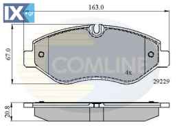 ΣΕΤ ΔΙΣΚΟΦΡΕΝΑ ΕΜΠΡ. IVECO  CBP01616 42555881 42561355 42576975 500055563