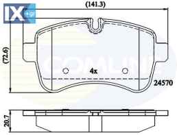 ΣΕΤ ΔΙΣΚΟΦΡΕΝΑ ΟΠΙΣΘ. IVECO  CBP01617 42555917
