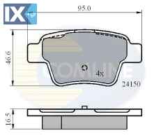 ΣΕΤ ΔΙΣΚΟΦΡΕΝΑ ΟΠΙΣΘ. PEUGEOT  CBP01658 1611456780 1611457280 1617272480 425322 425325 425340 425398 425399 425401 425419 425440 425476 725398 E172270 E172286 425322 425325 425340 425399 425419 425440