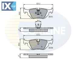 ΣΕΤ ΔΙΣΚΟΦΡΕΝΑ ΟΠΙΣΘ. BMW  CBP0166 34211160340 34211160341 34211160533 34211161455 34211161456 34211162446 34211162447 34211165233 34211165235 34212157617 34212157621 34216761238