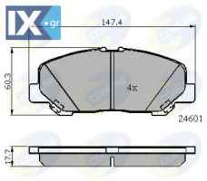 ΣΕΤ ΔΙΣΚΟΦΡΕΝΑ ΕΜΠΡ. TOYOTA  CBP01701 0446528520 446528520