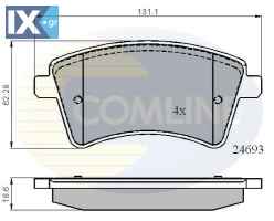 ΣΕΤ ΔΙΣΚΟΦΡΕΝΑ ΕΜΠΡ. RENAULT  CBP01707 4154210310 4154210610 A4154210310 A4154210610 410601334R 410603750R 7701209864 7701210110