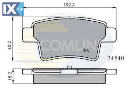 ΣΕΤ ΔΙΣΚΟΦΡΕΝΑ ΟΠΙΣΘ. CITROEN  CBP01713 425371 425416 425432 1611141080 425371 425416 425432