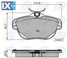 ΣΕΤ ΔΙΣΚΟΦΡΕΝΑ ΟΠΙΣΘ. CITROEN  CBP01717 425329