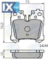 ΣΕΤ ΔΙΣΚΟΦΡΕΝΑ ΟΠΙΣΘ. LEXUS  CBP01722 044660W010 044660W020 044660W010 044660W020