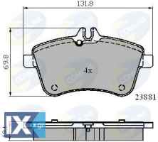 ΣΕΤ ΔΙΣΚΟΦΡΕΝΑ ΕΜΠΡ. MERCEDES  CBP01723 1694200120 1694200820 169420082028 1694201220 1694201920 A1694200120 A1694200820 A169420082028 A1694201220 A1694201920