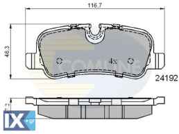 ΣΕΤ ΔΙΣΚΟΦΡΕΝΑ ΟΠΙΣΘ. LAND ROVER  CBP01726 LR016808 LR019627 SFP500021 SFP500022 SFP500040 SFP500140