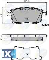 ΣΕΤ ΔΙΣΚΟΦΡΕΝΑ ΟΠΙΣΘ. MAZDA  CBP01731 L2Y62649Z L2Y72648Z EHY4263Z EHY4268Z EHY5263ZA L2Y6263Z L2Y7263Z L2Y72643Z L2Y8263ZA L2Y8263ZB 7T412200AA 7T4Z2200A 7T4Z2V200AA 7U2J2C453AA