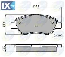 ΣΕΤ ΔΙΣΚΟΦΡΕΝΑ ΕΜΠΡ. FIAT  CBP01738 77363782 98845340