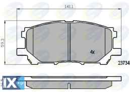 ΣΕΤ ΔΙΣΚΟΦΡΕΝΑ ΕΜΠΡ. LEXUS  CBP01750 044650W070 0446548100 044650W070 0446548080 0446548110 477460W05000 477460W07000