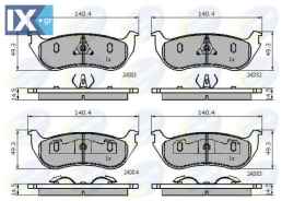 ΣΕΤ ΔΙΣΚΟΦΡΕΝΑ ΟΠΙΣΘ. FORD (USA)  CBP01763 1L2Z2200AA 3L2Z2200BA