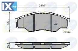 ΣΕΤ ΔΙΣΚΟΦΡΕΝΑ ΕΜΠΡ. TOYOTA  CBP01773 044650K010 044650K160