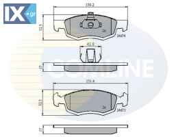 ΣΕΤ ΔΙΣΚΟΦΡΕΝΑ ΕΜΠΡ. DACIA  CBP01791 6001549803 6001549803