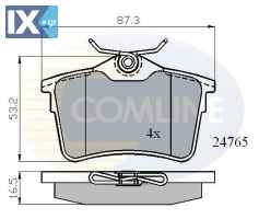 ΣΕΤ ΔΙΣΚΟΦΡΕΝΑ ΟΠΙΣΘ. CITROEN - PEUGEOT  CBP01797 1608520480 425414 425415 425429 1608520480 425414 425415 425429