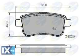 ΣΕΤ ΔΙΣΚΟΦΡΕΝΑ ΟΠΙΣΘ. RENAULT  CBP02014 440601416R 440603558R 440603734R 440604694R 440608061R 440608235R 8660000779
