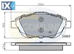 ΣΕΤ ΔΙΣΚΟΦΡΕΝΑ ΕΜΠΡ. CITROEN  CBP02027 1607083180 1611140580 1629038380 425431 1607083180 1611140580 1629038380 425431 1607083180 1611140580 1613192580 1629038380 425431