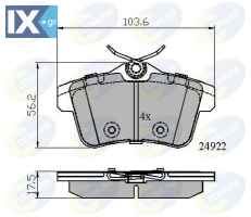 ΣΕΤ ΔΙΣΚΟΦΡΕΝΑ ΟΠΙΣΘ. CITROEN-PEUGEOT  CBP02045 1608520680 1608681680 1616872780 425444 425446 1608520680 1608681680 1611838080 1616872780 425435 425444 425446 1608520680 1608681680 1616872780 1623180