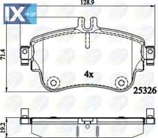 ΣΕΤ ΔΙΣΚΟΦΡΕΝΑ ΕΜΠΡ. MERCEDES  CBP02151 0064204820 0084200420 A0064204820 A0084200420