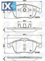 ΣΕΤ ΔΙΣΚΟΦΡΕΝΑ ΕΜΠΡ. RENAULT  CBP02162 410600629R 440600629R