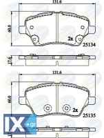 ΣΕΤ ΔΙΣΚΟΦΡΕΝΑ ΕΜΠΡ. FORD  CBP02197 1751951 1765066 1775672 1785193 1848532 1860476 AY112K021BA AY112K021BB AY112K021BC AY112K021BD AY112K021CA MEAY1J2K021AA