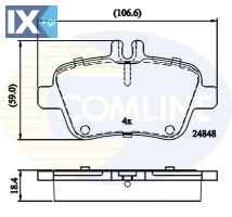 ΣΕΤ ΔΙΣΚΟΦΡΕΝΑ ΟΠΙΣΘ. MERCEDES  CBP02209 0064202320 0064207920 0064208020 0064208120 0064208320 0074209420 0074209520 0074209620 0084202320 A0064202320 A0064207920 A0064208020 A0064208120 A0064208320