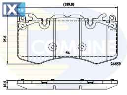 ΣΕΤ ΔΙΣΚΟΦΡΕΝΑ ΕΜΠΡ. LAND ROVER  CBP02211 AH422K021CA AH422K021CB LR016684 LR020362 LR064181 LR083935 LR093886 LR110087 LR156926 LRO16684 LRO20362