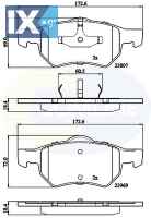 ΣΕΤ ΔΙΣΚΟΦΡΕΝΑ ΕΜΠΡ. GRAND VOYAGER  CBP02222 05015365AA 05072215AA 05072216AA 5015365AA 5072216AA 5072216AA