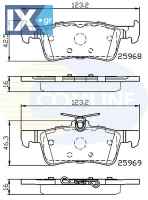 ΣΕΤ ΔΙΣΚΟΦΡΕΝΑ ΟΠΙΣΘ. PEUGEOT  CBP02233 1610814180 1611331480