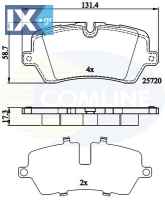 ΣΕΤ ΔΙΣΚΟΦΡΕΝΑ ΟΠΙΣΘΙΑ LAND ROVER  CBP02256 LR036574 LR065492 LR068303 LR079910 LR079935 LR084118 LR106326 LR108260 LR123717 LR139173 LR146155 LR162042 LR162047 LR162048
