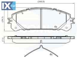 ΣΕΤ ΔΙΣΚΟΦΡΕΝΑ ΕΜΠΡ. TOYOTA - LEXUS  CBP02267 044650E010 044650E040 0446548150 0446548160 0446548170 0446548180 0446548190 0446548210 0446548220 044650E010 044650E040 0446548150 0446548160 0446548170
