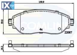 ΣΕΤ ΔΙΣΚΟΦΡΕΝΑ  EMΠΡ. OPEL - RENAULT  CBP02285 4423332 95518304 95518893 4423332 4423587 95518304 95518893 410601073R 410608638R