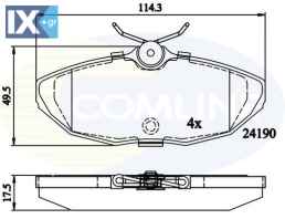 ΣΕΤ ΔΙΣΚΟΦΡΕΝΑ ΟΠΙΣΘ.JAGUAR  CBP02289 C2C20585 C2C8342