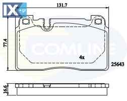ΣΕΤ ΔΙΣΚΟΦΡΕΝΑ ΕΜΠΡ.AUDI  CBP02302 8R0698151C 8R0698151D 8R0698151E 8R0698151G 8R0698151H 8R0698151K 8R0698151H 8R0698151T