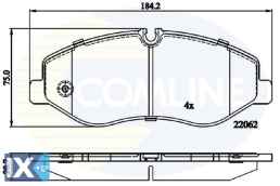 ΣΕΤ ΔΙΣΚΟΦΡΕΝΑ ΕΜΠΡ.MERCEDES  CBP02317 4474200020 4474200220 4474210800 A4474200020 A4474200220 A4474210800