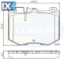 ΣΕΤ ΔΙΣΚΟΦΡΕΝΑ ΕΜΠΡ.  MERCEDES-BENZ  CBP02348 0004206700 0004208000 0084201820 0084201920 A0004206700 A0084201820 A0084201920