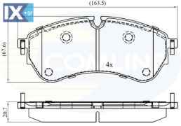 ΣΕΤ ΔΙΣΚΟΦΡΕΝΑ ΕΜΠΡ. VW  CBP02388 2N0698151 2N0698151 2N0698151 2N0698151 65508206000