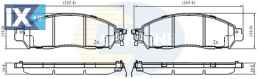 ΣΕΤ ΔΙΣΚΟΦΡΕΝΑ ΕΜΠΡ.  NISSAN  CBP02420 D10604JA0A D10604KH0C D10604KJ1A D10605TA0A D10804JA01 D1M604JA0A D1MFM4KJ1J D40604ND0A D40605SA0A