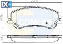 ΣΕΤ ΔΙΣΚΟΦΡΕΝΑ ΕΜΠΡ.  RENAULT  CBP02423 410606124R 410606808R