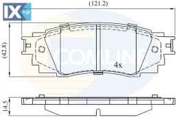 ΣΕΤ ΔΙΣΚΟΦΡΕΝΑ ΟΠΙΣΘ. TOYOTA  CBP02430 044660E070 0446610010 0446633220 0446642080 044660E060 0446648160