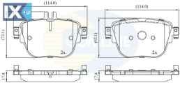 ΣΕΤ ΔΙΣΚΟΦΡΕΝΑ ΟΠΙΣΘ. MERCEDES  CBP02452 0004206200 0004206300 A0004206200 A0004206300