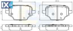 ΣΕΤ ΔΙΣΚΟΦΡΕΝΑ ΟΠΙΣΘ. CITROEN-PEUGEOT-OP  CBP02453 39166045 SU001A8852 39166045 1635254980 39166045 1635254980