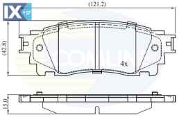 ΣΕΤ ΔΙΣΚΟΦΡΕΝΑ ΟΠΙΣΘ. ΤΟΥΟΤΑ - LEXUS  CBP02460 0446678010 0446678020 0446678010 0446678020