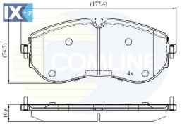 ΣΕΤ ΔΙΣΚΟΦΡΕΝΑ ΕΜΠΡ. VW  CBP02528 2N0698151B