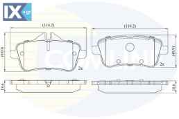 ΣΕΤ ΔΙΣΚΟΦΡΕΝΑ ΟΠΙΣΘ. MERCEDES  CBP02642 0064203320 0064203420 0064204020 0064204120 0064206820 0074207720 0074208220 A0064203320 A0064203420 A0064204020 A0074207720 A0074207820 A0074208220 A007420832