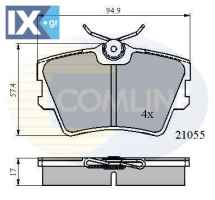 ΣΕΤ ΔΙΣΚΟΦΡΕΝΑ ΟΠΙΣΘ. MERCEDES-VW  CBP0272 701698451 701698451C 7D0698451 7D0698451C 7D0698451D