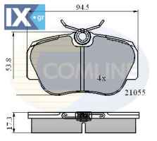 ΣΕΤ ΔΙΣΚΟΦΡΕΝΑ ΕΜΠΡ. MERCEDES  CBP0328 0004208820 0004208920 0004209120 0004299120 0014201020 0014208120 0014209620 0024200220 A0004208820 A0004208920 A0004209120 A0014201020 A0014208120 A0014209620 A