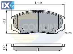 ΣΕΤ ΔΙΣΚΟΦΡΕΝΑ ΕΜΠΡ. MITSUBISHI-DAIHATSU  CBP0415 04465B4030 BP511110 DBP511110 DBP511114 MB699464 MB699473 MB699474 MB928816 MB928817 MB950555 MR249779 MR389507 MR389508 MR389511 MR389512 MZ690330 X3